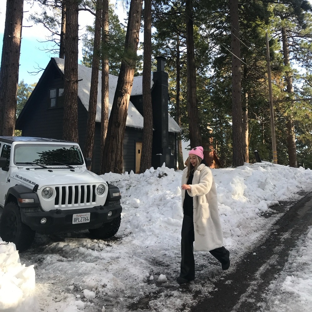 The most soft and cozy faux fur coat